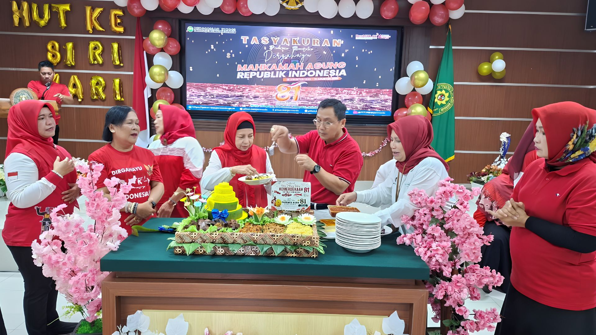 Tasyakuran Peringatan HUT ke-81 Mahkamah Agung RI Tahun 2026 serta Launching dan Sosialisasi Aplikasi e-BERLIAN PTTUN Banjarmasin